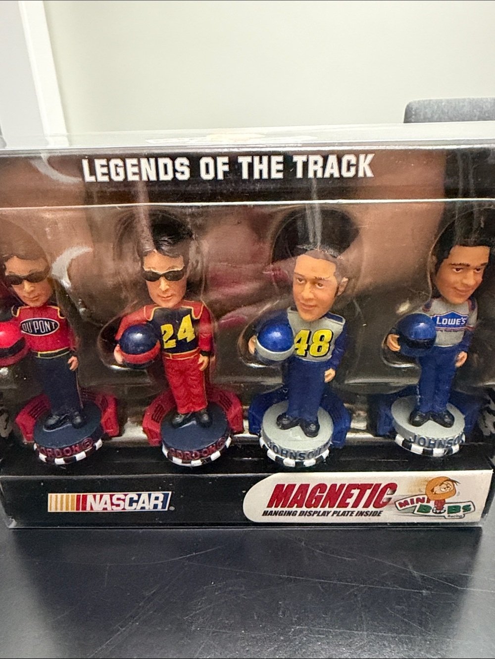 Nascar Magnetic Legends Figure Set mini bobble heads
